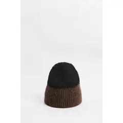 KOAJ - Gorro beanie, color doble acanalado. HOMBRE