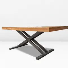 22 GRADOS DECORACION - Mesa Comedor Diane 160x80cm Rustico Industrial