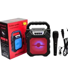 GENERICO - Mini altavoz portátil con Bluetooth batería recargable