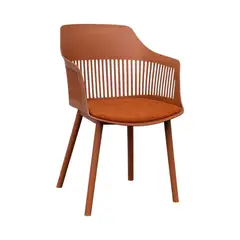 GENERICO - Silla Aurora Color Marrón Con Cojin