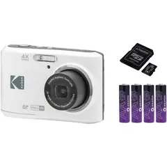 KODAK - Cámara Digital PIXPRO FZ45 Zoom Amigable + 32GB + Baterías