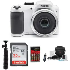 KODAK - Cámara PIXPRO AZ252 32GB SD trípode y accesorios