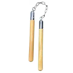 GENERICO - Chacos Nunchakus En Madera Profesional Para Entrenamiento
