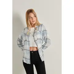 KOAJ - Blusa manga larga a cuadros MUJER