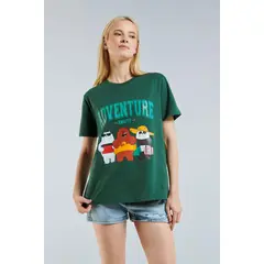KOAJ - Camiseta unicolor con diseÃ±o de Osos Escandalosos y ma MUJER