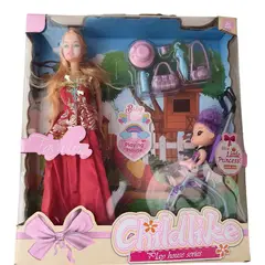 GENERICO - Muñeca Princesa Mamá Con Accesorios Juguete Niña