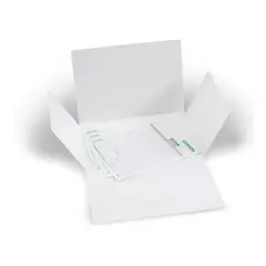 GARABATOS - Carpeta 4 Aletas Blanca Desacificada 320g X10 Unidades
