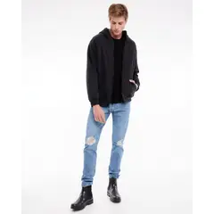 SEVEN SEVEN - Jean Para Hombre Slim Taper Color Azul Medio Marca #45160476