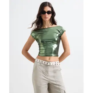 SEVEN SEVEN - Camiseta Para Mujer Manga Corta Color Verde Oscuro Marca #28096109