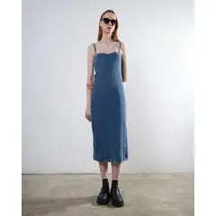 SEVEN SEVEN - Vestido Para Mujer Manga Sisa Color Azul Medio Marca #28171302