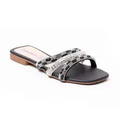 PRICE SHOES - Sandalias Planas Para Mujer 272HV28NEGRO