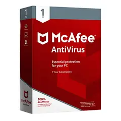 MCAFEE - Antivirus 1 Dispositivo 1 Año - Windows 10 / 11 - MAC