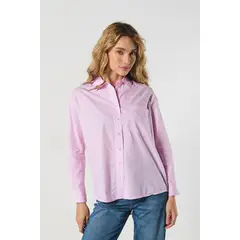 KOAJ - BLUSA CAMISERA OVERSIZE MANGA LARGA MUJER