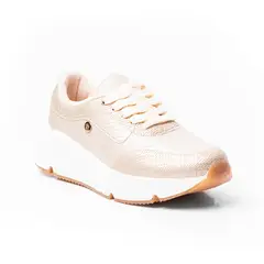PRICE SHOES - Tenis Casual Moda Mujer 282M484CHAMPANA