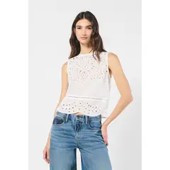 KOAJ - BLUSA MANGA SISA CON LAZO EN CINTURA POSTERIOR. MUJER