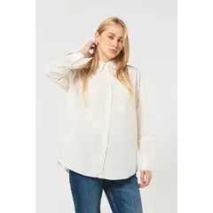 KOAJ - BLUSA MANGA LARGA OVERSIZE MUJER