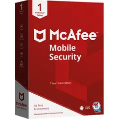 MCAFEE - Antivirus Mobile Security Digital 12 Meses 1 Dispositivo