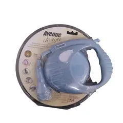 PETSPA - CORREA CINTA RETRACTIL AZUL L