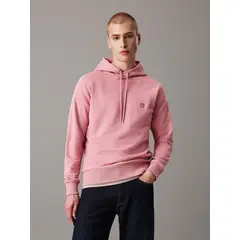 CALVIN KLEIN - Buzo Rosado Con Capota De Algodón Con Insignia