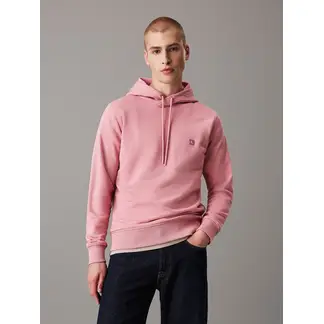 CALVIN KLEIN - Buzo Rosado Con Capota De Algodón Con Insignia