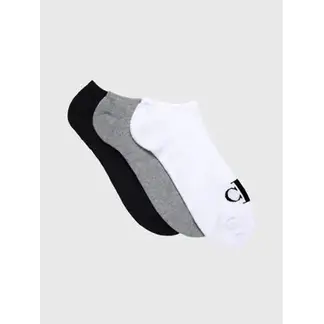 CALVIN KLEIN - Pack negro de 3 medias archive con logo