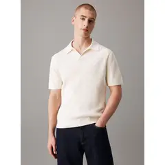 CALVIN KLEIN - Saco Blanco Manga Corta Linear Para Hombre