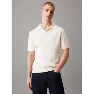 CALVIN KLEIN - Saco Blanco Manga Corta Linear Para Hombre