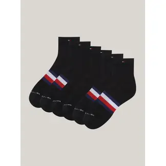 TOMMY HILFIGER - Paquete negro de 3 medias deportivas