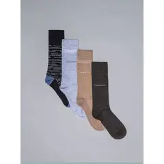 CALVIN KLEIN - Paquete de 4 calcetines largos