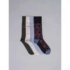 CALVIN KLEIN - Paquete de 4 calcetines largos