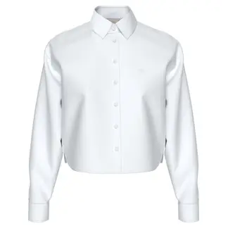CALVIN KLEIN - Camisa blanca de popelina de manga larga