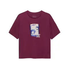 CALVIN KLEIN - Camiseta morado flower graphic para niña