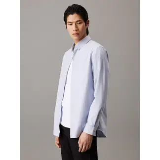 CALVIN KLEIN - Camisa Azul Oxford Regular Para Hombre