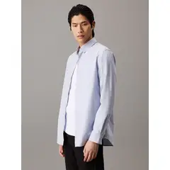 CALVIN KLEIN - Camisa Azul Oxford Regular Para Hombre
