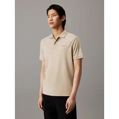 CALVIN KLEIN - Polo Beige Slim De Algodón Para Hombre