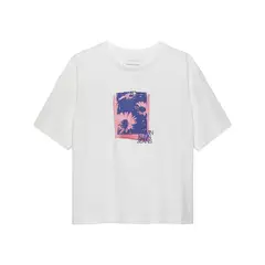 CALVIN KLEIN - Camiseta blanca flower graphic para niña