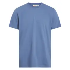 CALVIN KLEIN - Camiseta azul con logo en la cinta