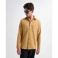 SEVEN SEVEN - Camisa Para Hombre Manga Larga Color Mostaza Marca #45012091