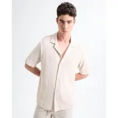 SEVEN SEVEN - Camisa Resort En Tejido Tricot Para Hombre Piel