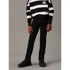 CALVIN KLEIN - Mid negro Rise Slim jeans para niño