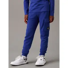 CALVIN KLEIN - Pantalón Niño Azul De Chándal Holgado Cargo