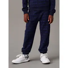 CALVIN KLEIN - Joggers Azul Niño Azul Rectos Con Logo