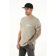 TENNIS - Camiseta manga corta verde para hombre