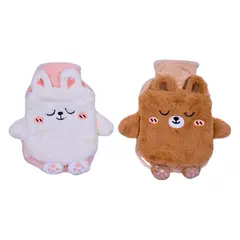 GENERICO - Bolsa Térmica Oso Pardo Cafe Agua Caliente Peluche 1 Lt