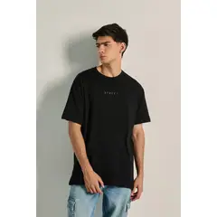 KOAJ - Camiseta manga corta para hombre en tono unicolor, elabor HOMBRE