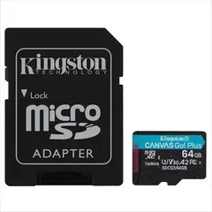 KINGSTON - Memoria MicroSD de 64GB Clase 30 Original