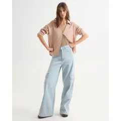 SEVEN SEVEN - Jean Para Mujer Wide-Leg Color Azul Claro Marca #28160884