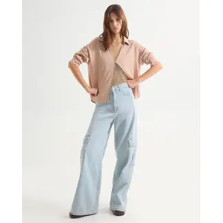SEVEN SEVEN - Jean Para Mujer Wide-Leg Color Azul Claro Marca #28160884