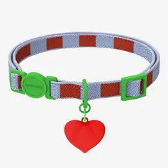 GENERICO - Collar Para Gato Rosado Verde