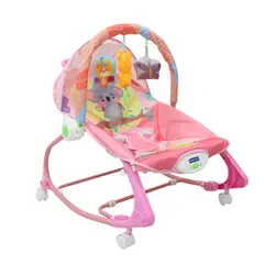 BEBESITOS - SILLA VIBRADORA CON RUEDA MUSICAL Y CARPA MARCA